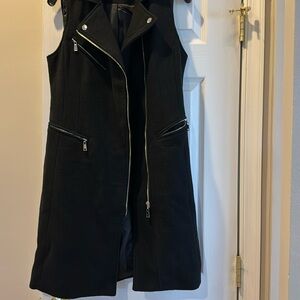 New With Tags 7 For All Man Kind Long Zippered Moto Jacket/Vest